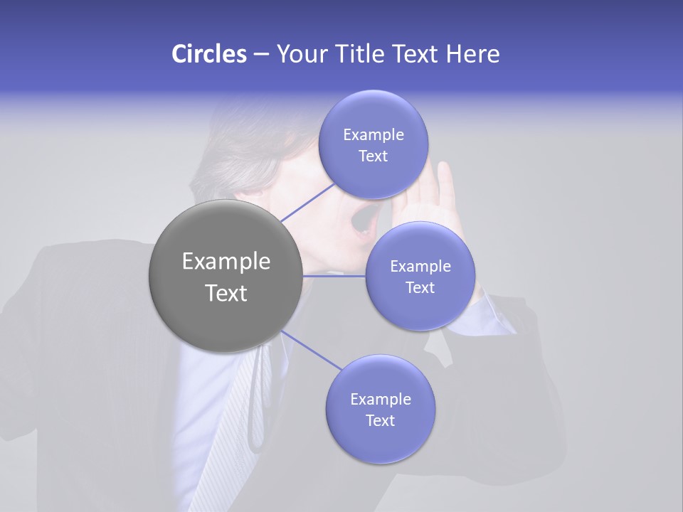 Male Head Isolated PowerPoint Template