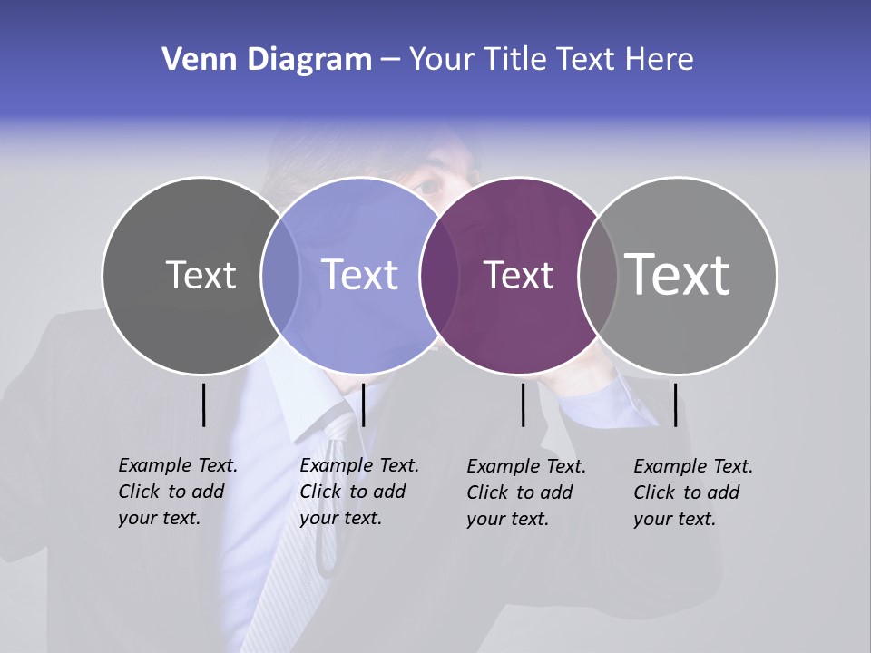 Male Head Isolated PowerPoint Template