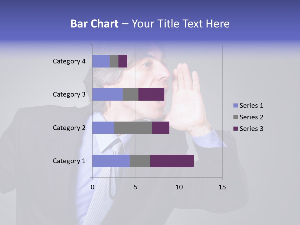 Male Head Isolated PowerPoint Template