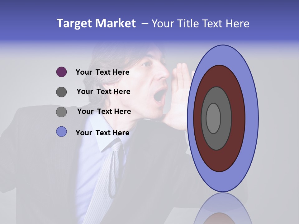 Male Head Isolated PowerPoint Template