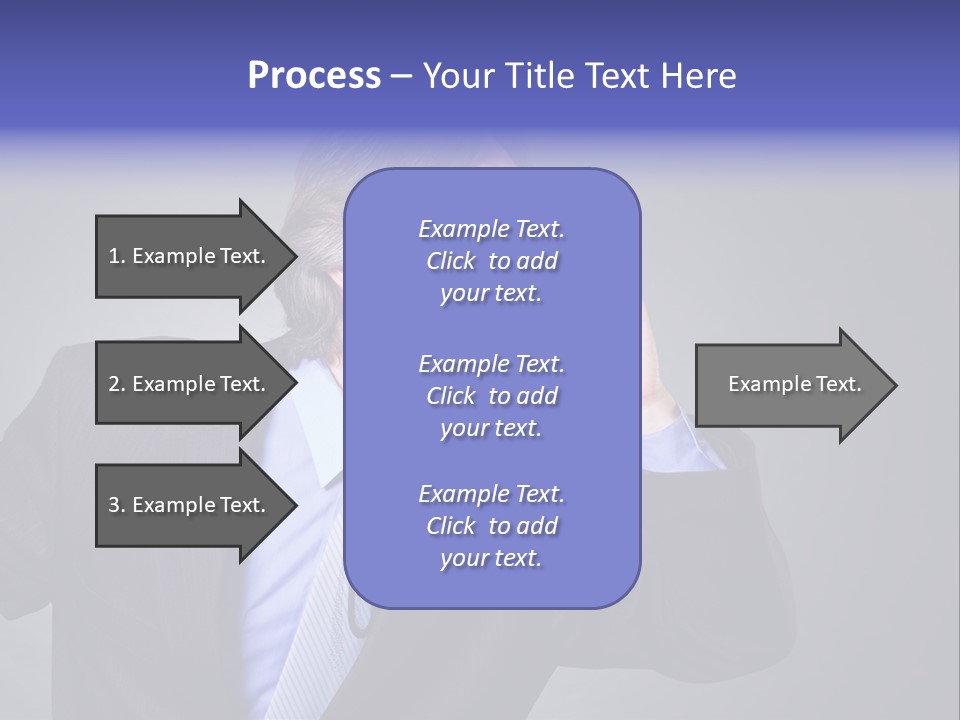 Male Head Isolated PowerPoint Template