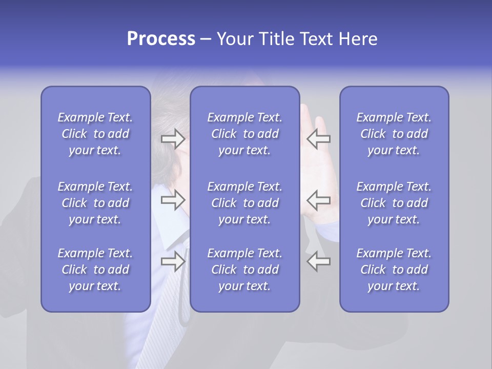 Male Head Isolated PowerPoint Template