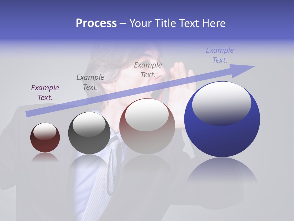 Male Head Isolated PowerPoint Template