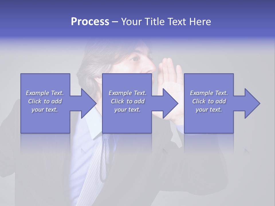 Male Head Isolated PowerPoint Template