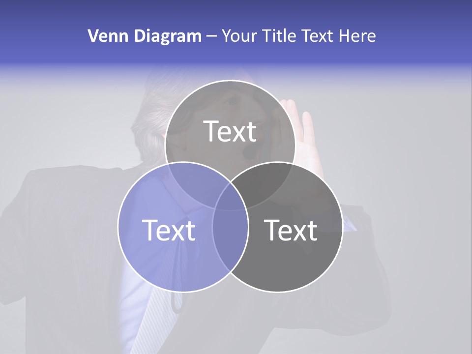 Male Head Isolated PowerPoint Template