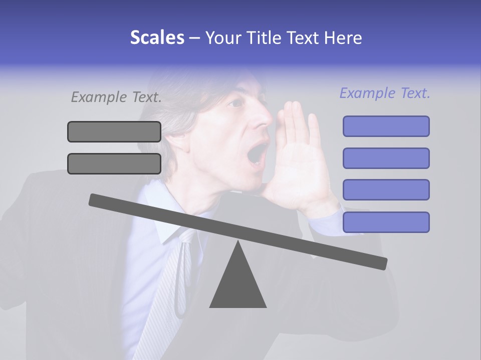 Male Head Isolated PowerPoint Template