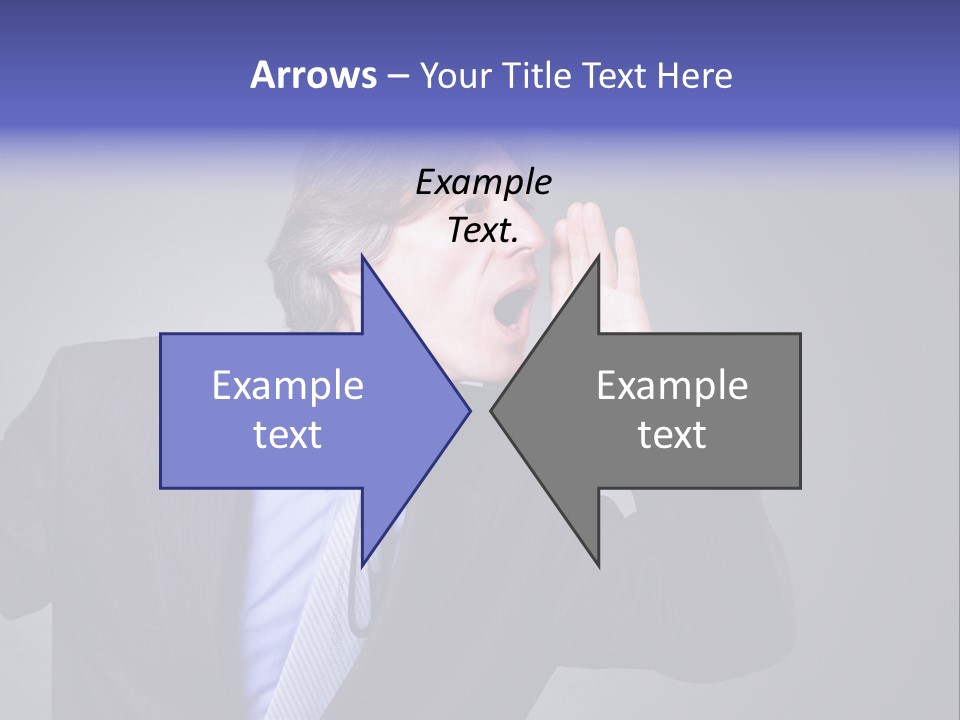 Male Head Isolated PowerPoint Template