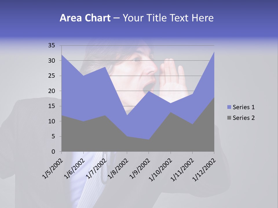 Male Head Isolated PowerPoint Template