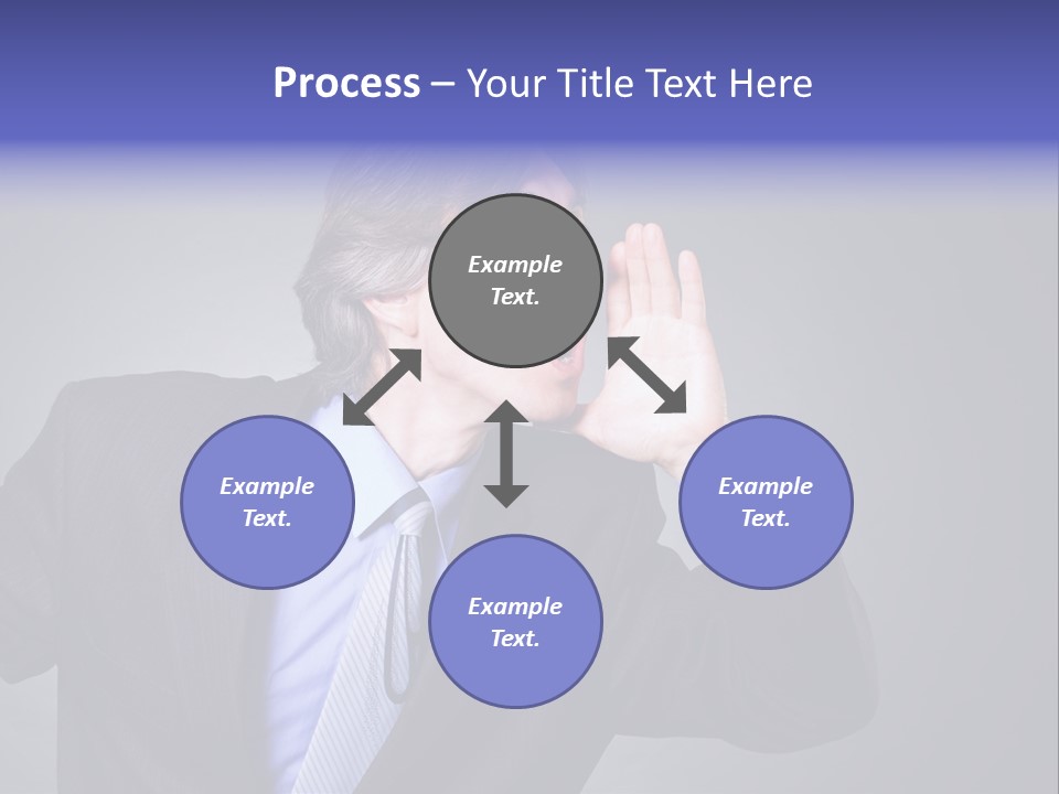 Male Head Isolated PowerPoint Template