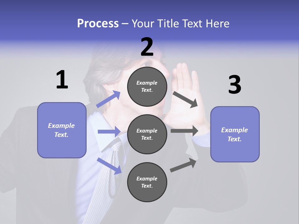 Male Head Isolated PowerPoint Template
