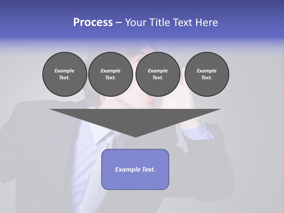 Male Head Isolated PowerPoint Template