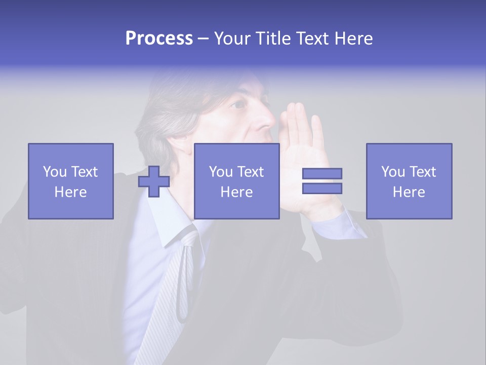 Male Head Isolated PowerPoint Template