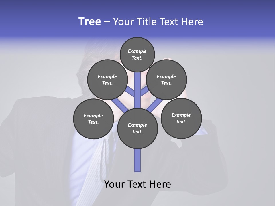 Male Head Isolated PowerPoint Template