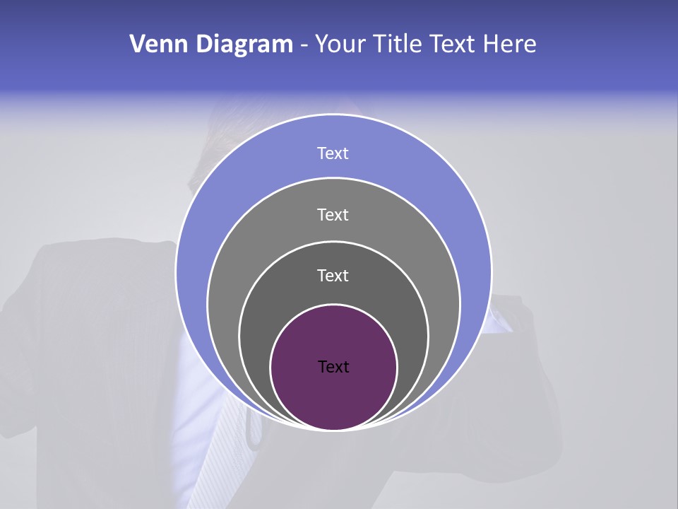 Male Head Isolated PowerPoint Template
