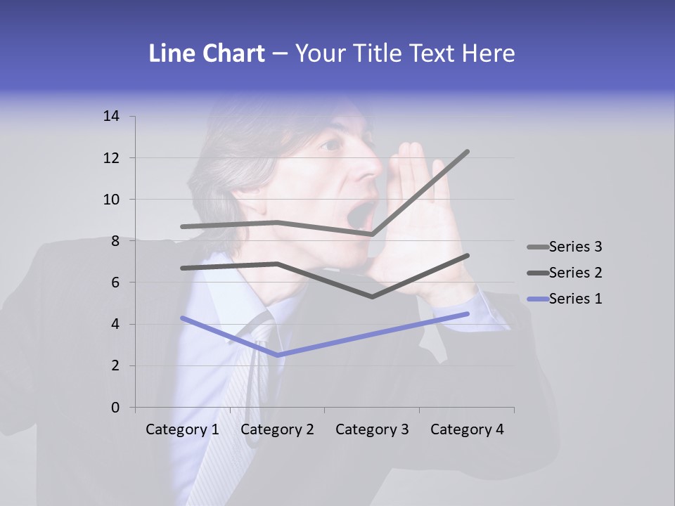 Male Head Isolated PowerPoint Template