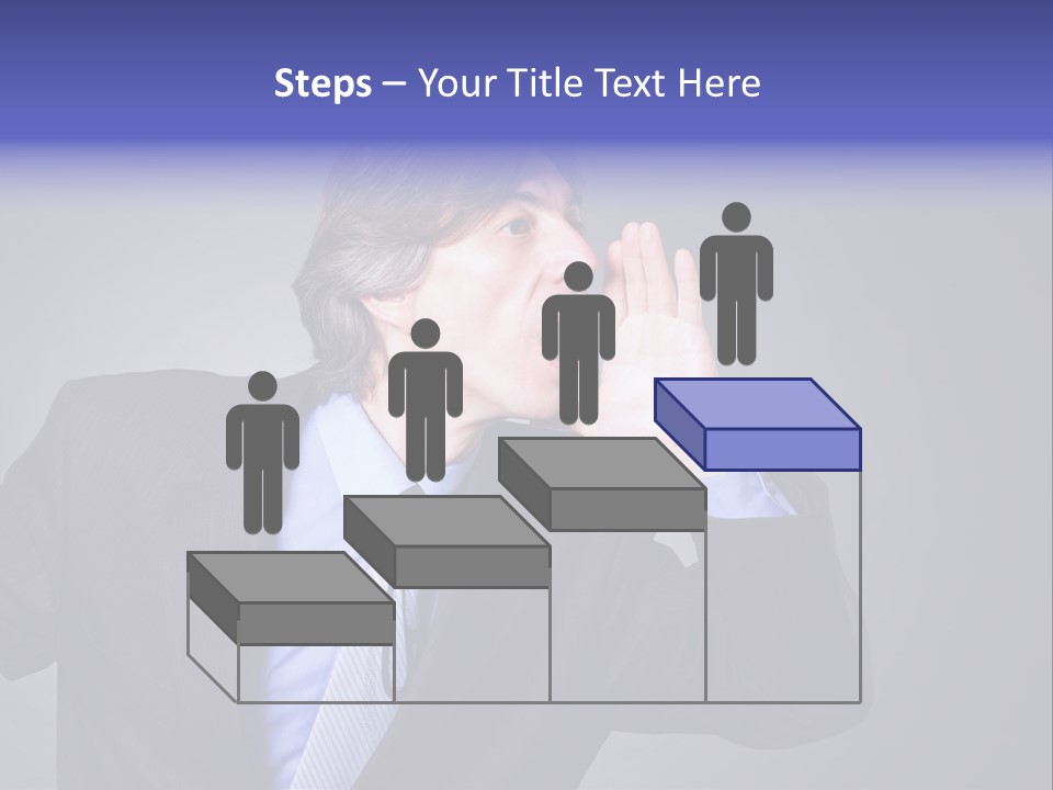 Male Head Isolated PowerPoint Template