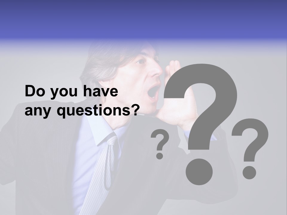 Male Head Isolated PowerPoint Template