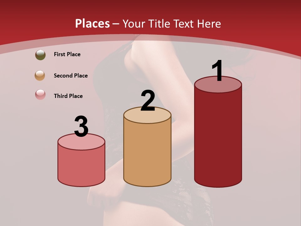 Girl Provocative Lady PowerPoint Template