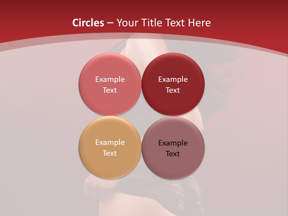 Girl Provocative Lady PowerPoint Template