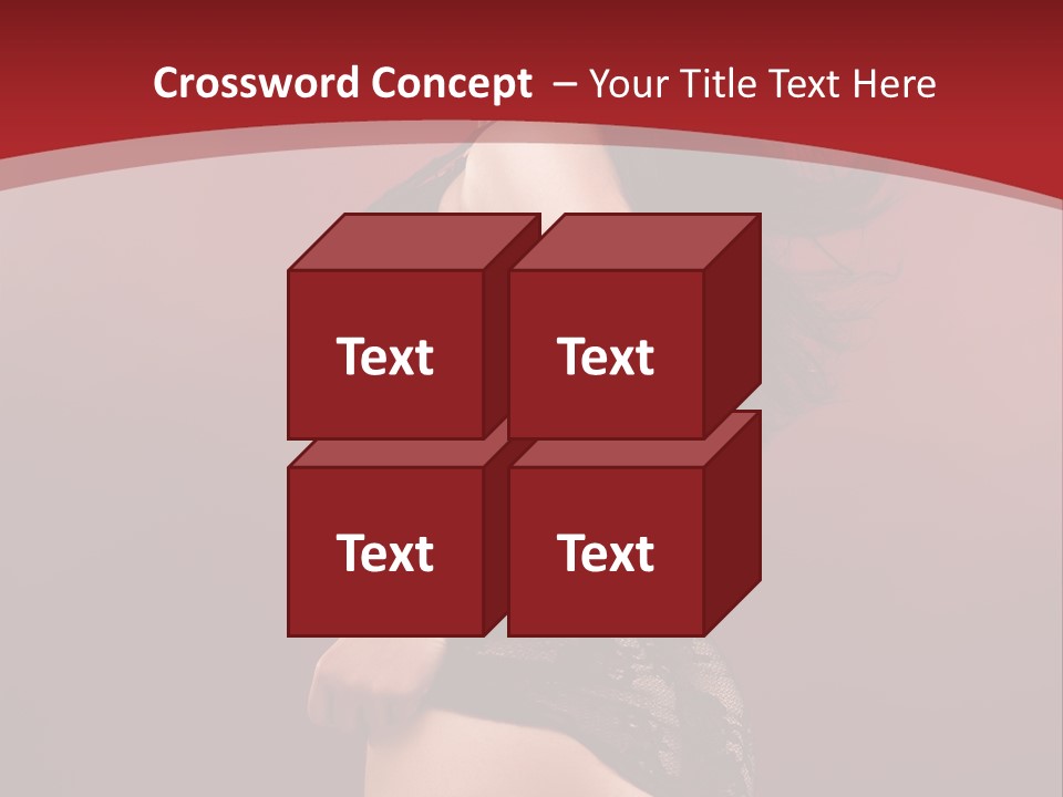 Girl Provocative Lady PowerPoint Template