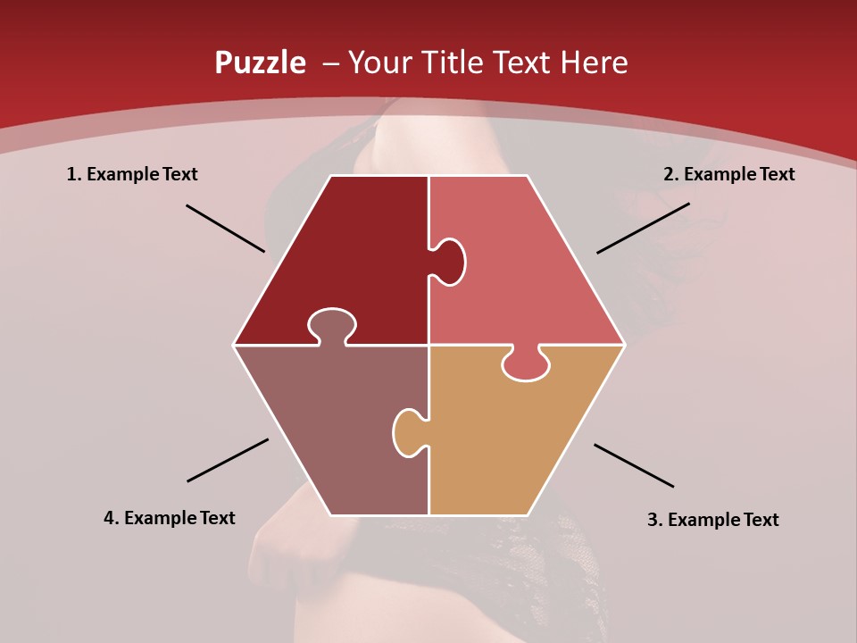 Girl Provocative Lady PowerPoint Template