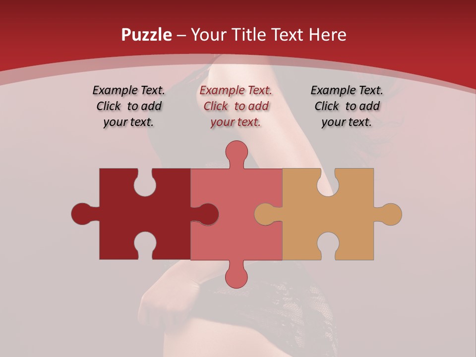 Girl Provocative Lady PowerPoint Template