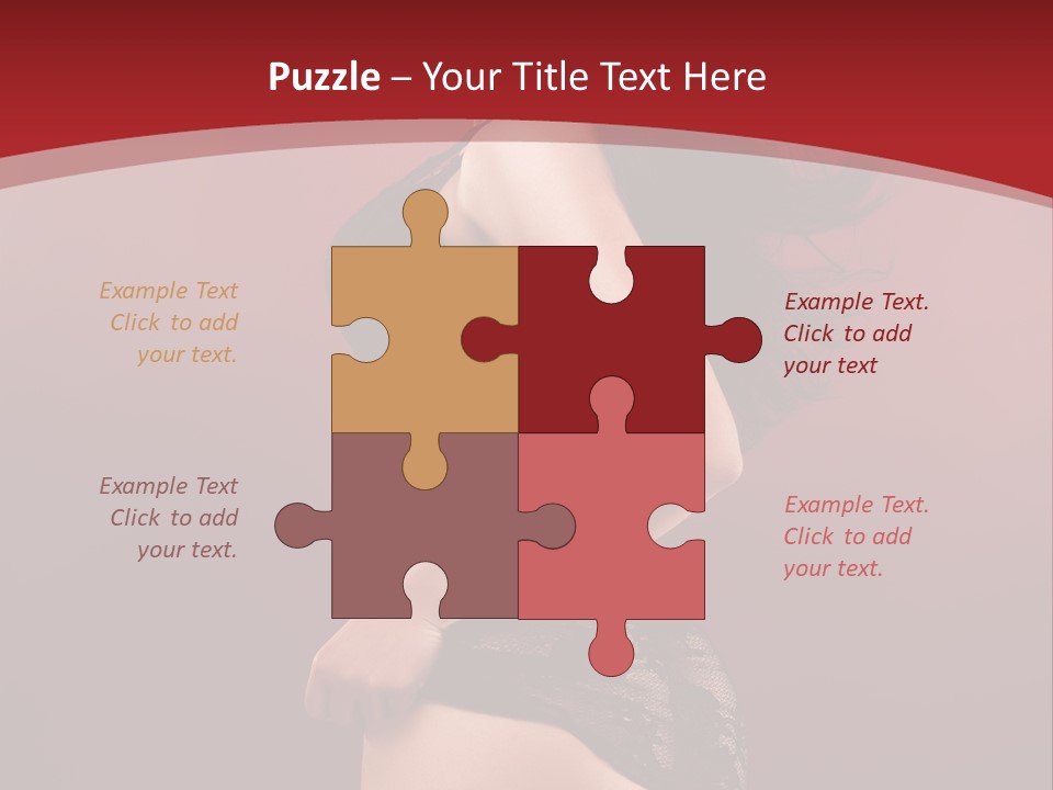 Girl Provocative Lady PowerPoint Template