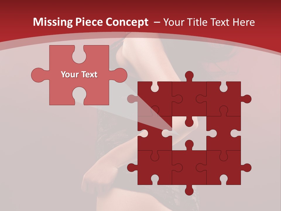 Girl Provocative Lady PowerPoint Template