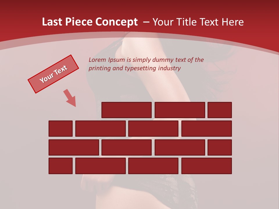 Girl Provocative Lady PowerPoint Template