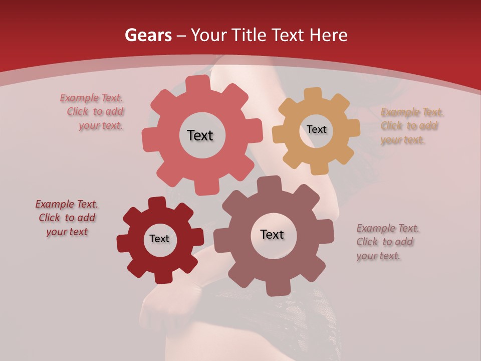 Girl Provocative Lady PowerPoint Template