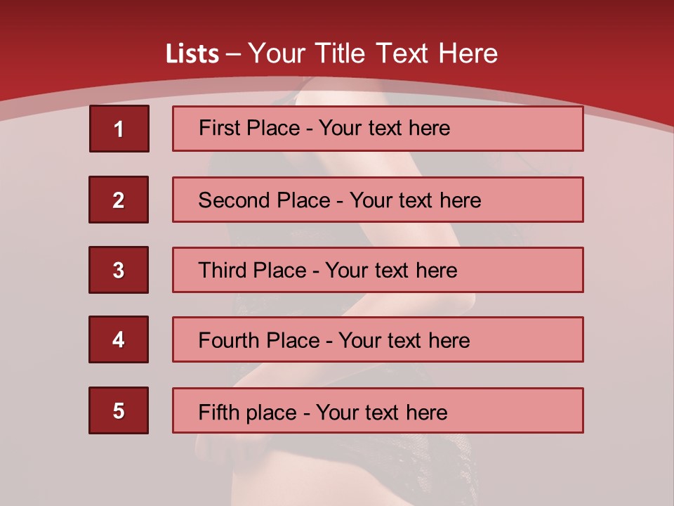 Girl Provocative Lady PowerPoint Template