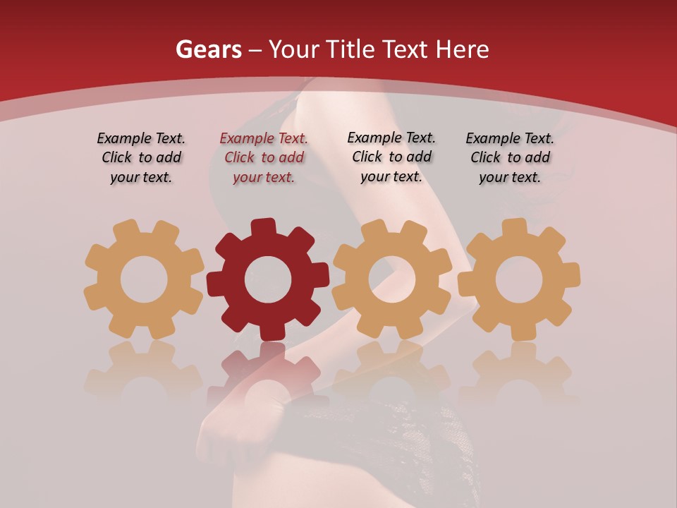 Girl Provocative Lady PowerPoint Template