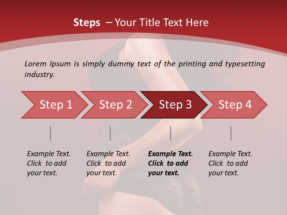 Girl Provocative Lady PowerPoint Template