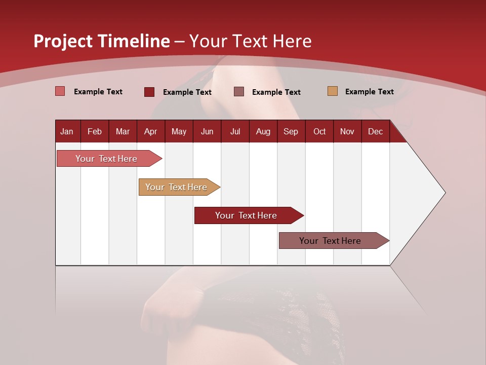 Girl Provocative Lady PowerPoint Template