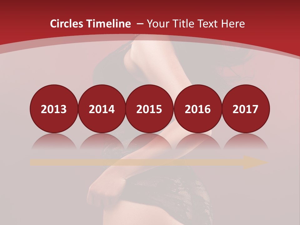 Girl Provocative Lady PowerPoint Template