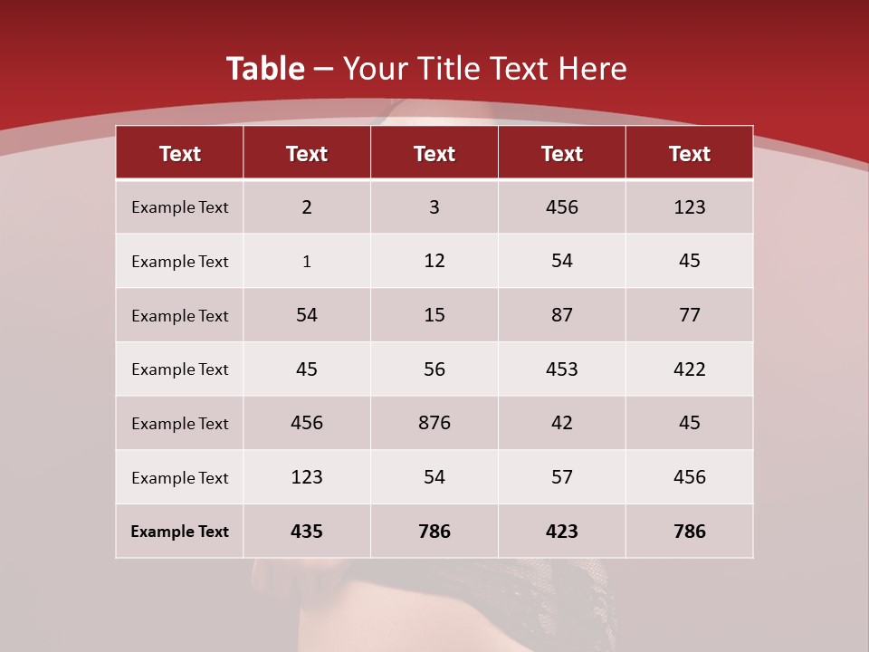 Girl Provocative Lady PowerPoint Template