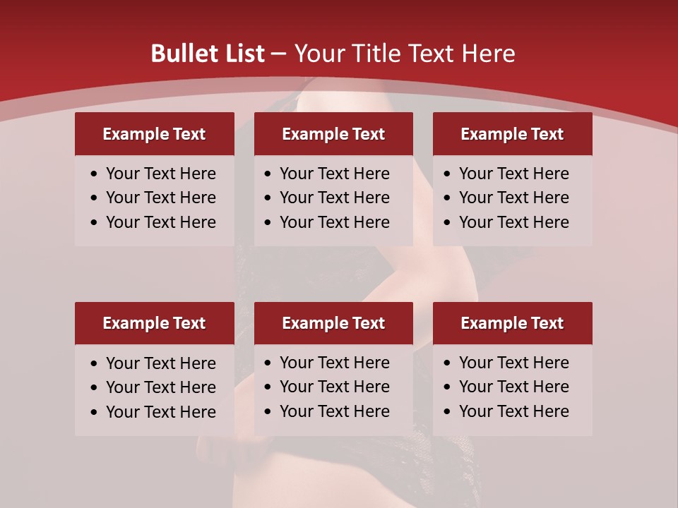 Girl Provocative Lady PowerPoint Template