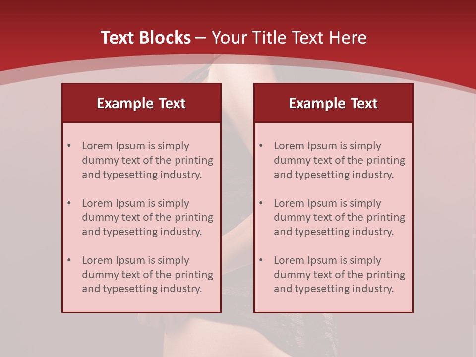 Girl Provocative Lady PowerPoint Template