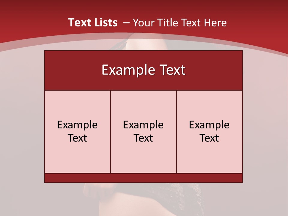 Girl Provocative Lady PowerPoint Template