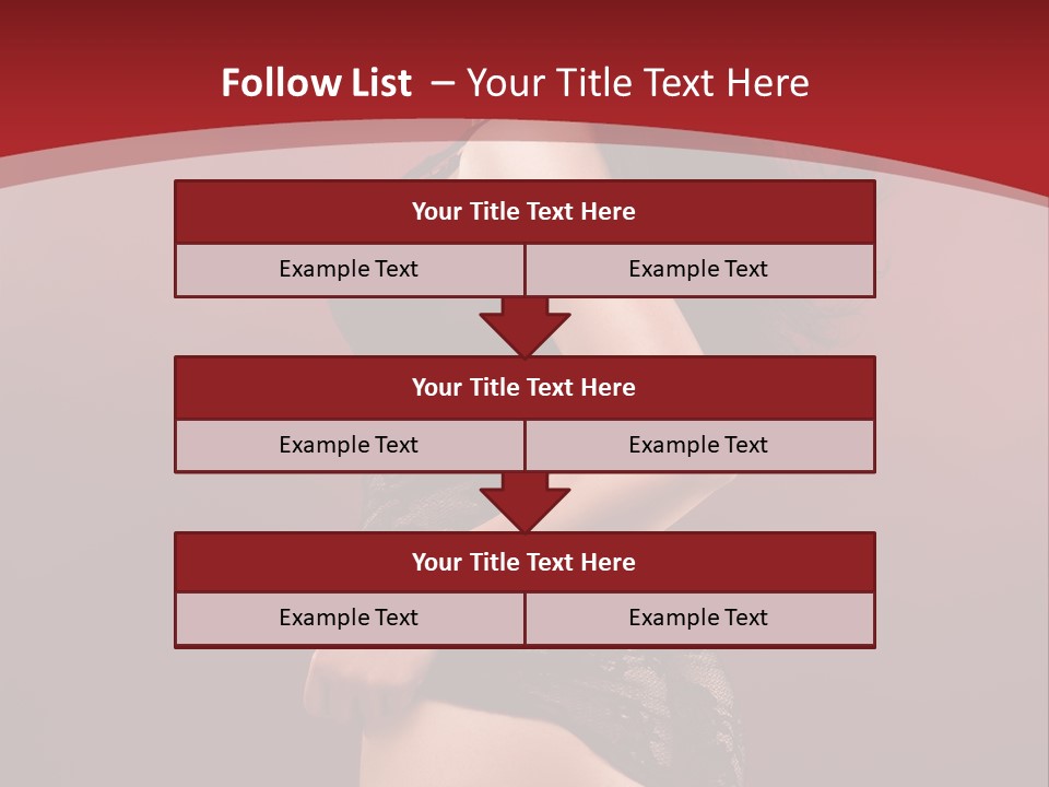 Girl Provocative Lady PowerPoint Template