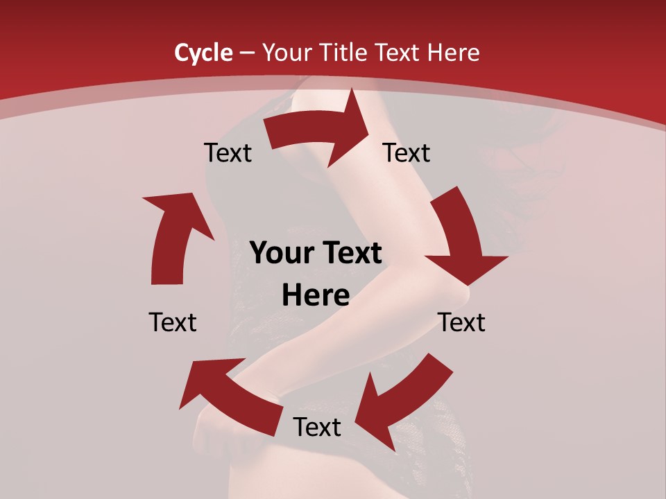 Girl Provocative Lady PowerPoint Template