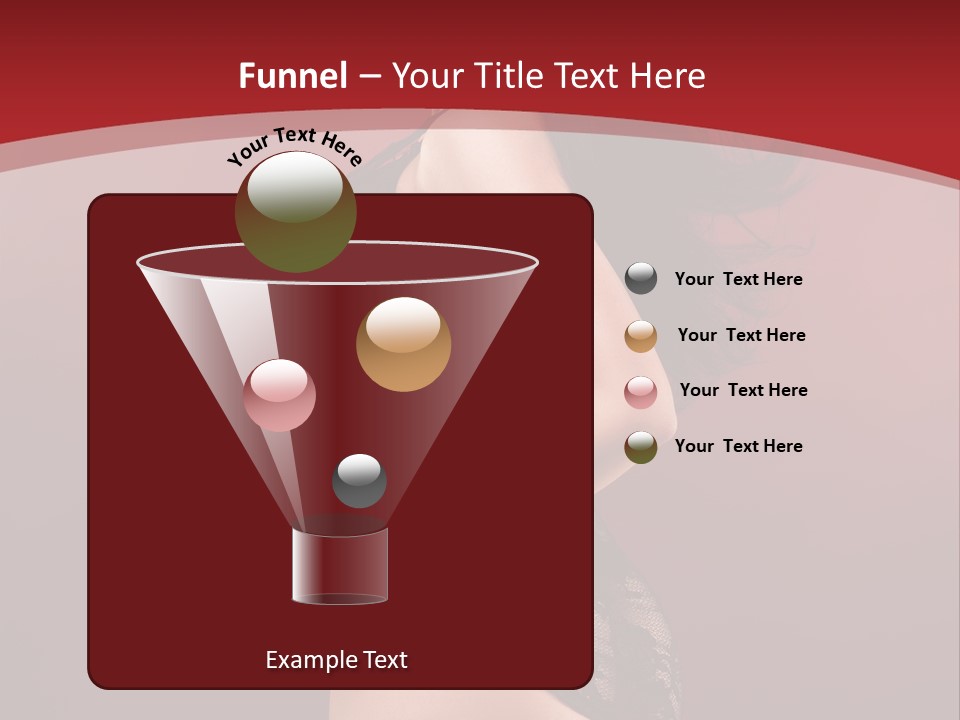 Girl Provocative Lady PowerPoint Template