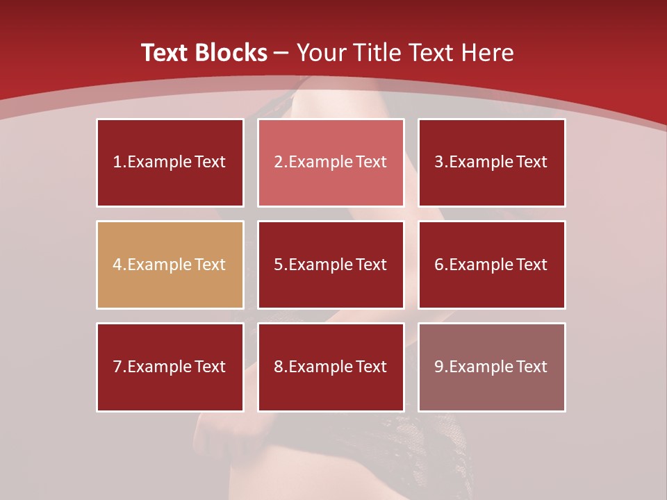 Girl Provocative Lady PowerPoint Template