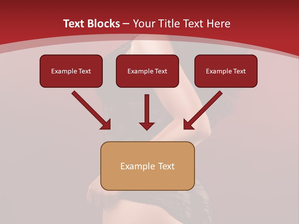 Girl Provocative Lady PowerPoint Template