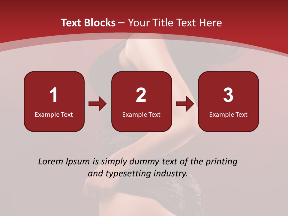 Girl Provocative Lady PowerPoint Template