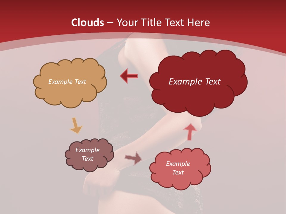 Girl Provocative Lady PowerPoint Template