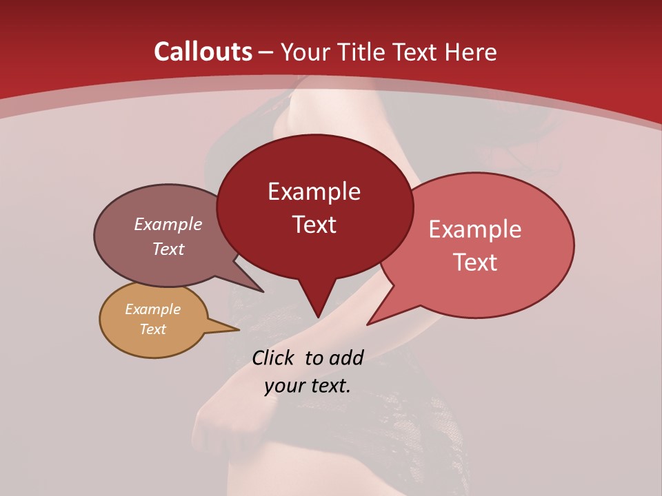 Girl Provocative Lady PowerPoint Template