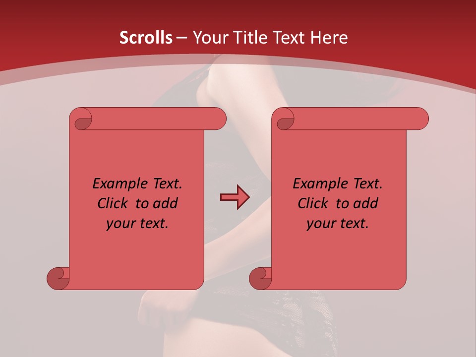 Girl Provocative Lady PowerPoint Template