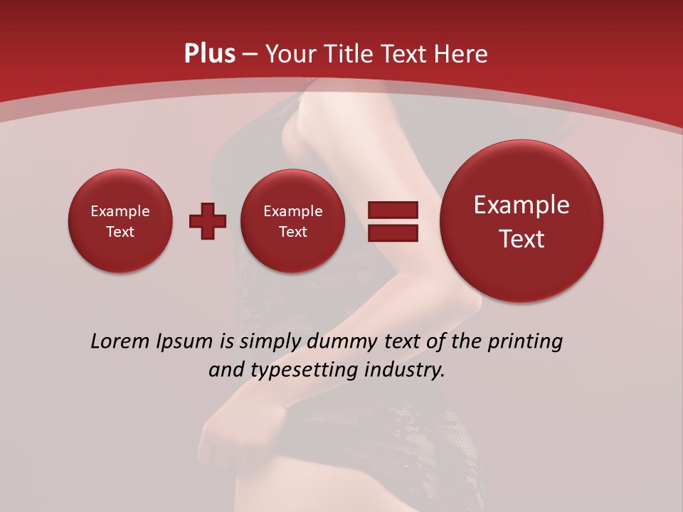 Girl Provocative Lady PowerPoint Template