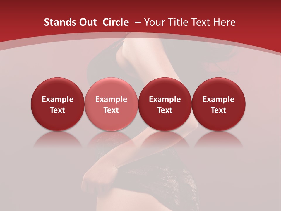 Girl Provocative Lady PowerPoint Template